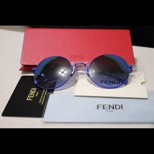 FENDI 53mm Round Sunglasses